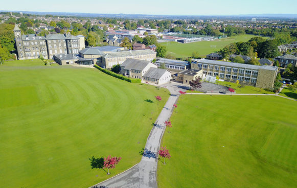 Ashville College and grounds from the air