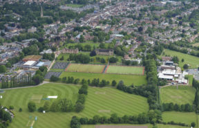 Aerial view of our school
